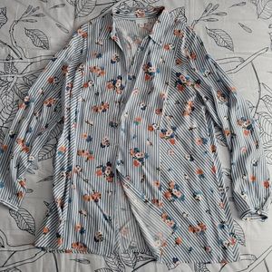 J. Jill blue and white blouse